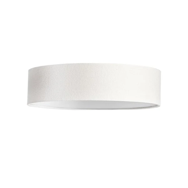 Cottex Abbie taknära plafond i vit textil, 38 cm