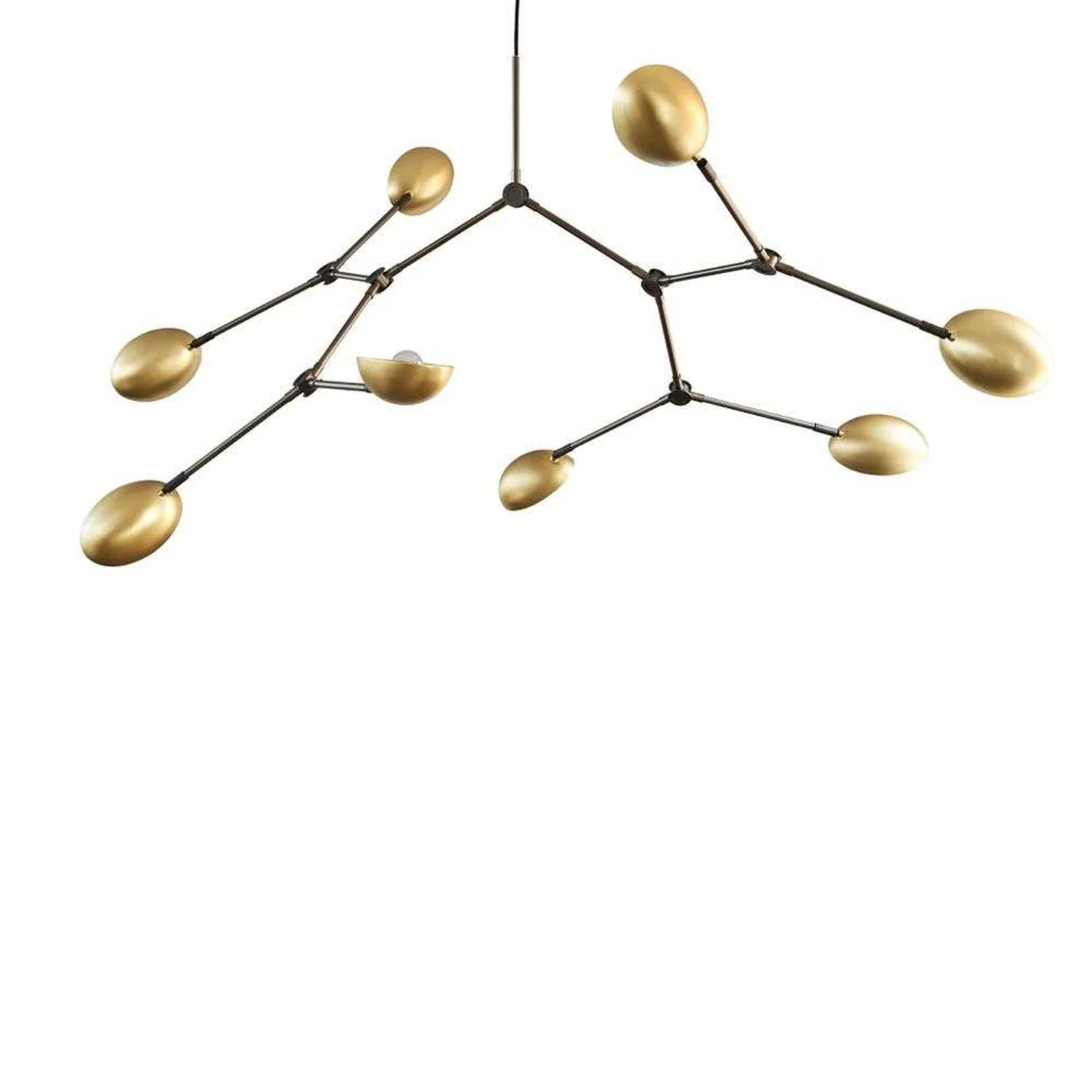 101 Copenhagen Drop-ljuskrona i mässing, 73 cm