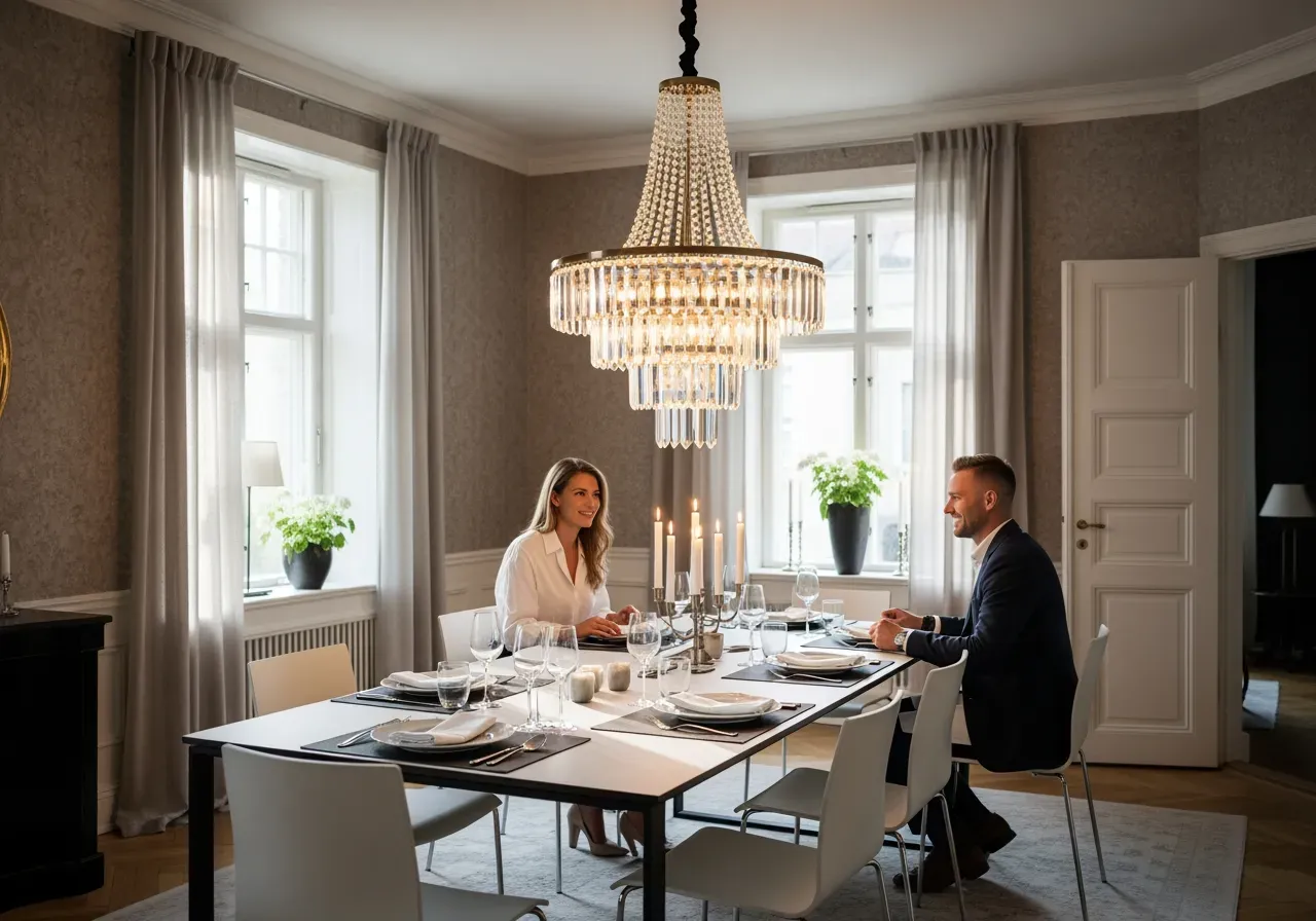 Barovier matt guld på klara rör