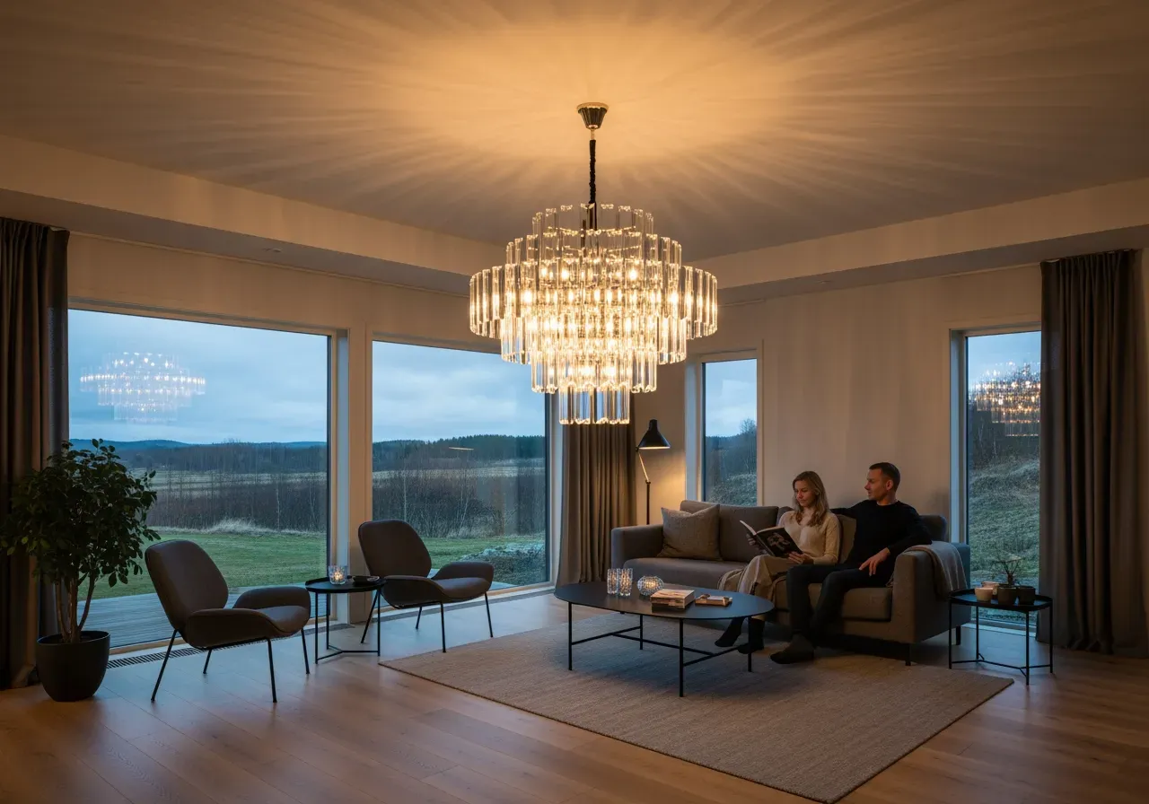 Dimring och ljusplanering med Murano-rör