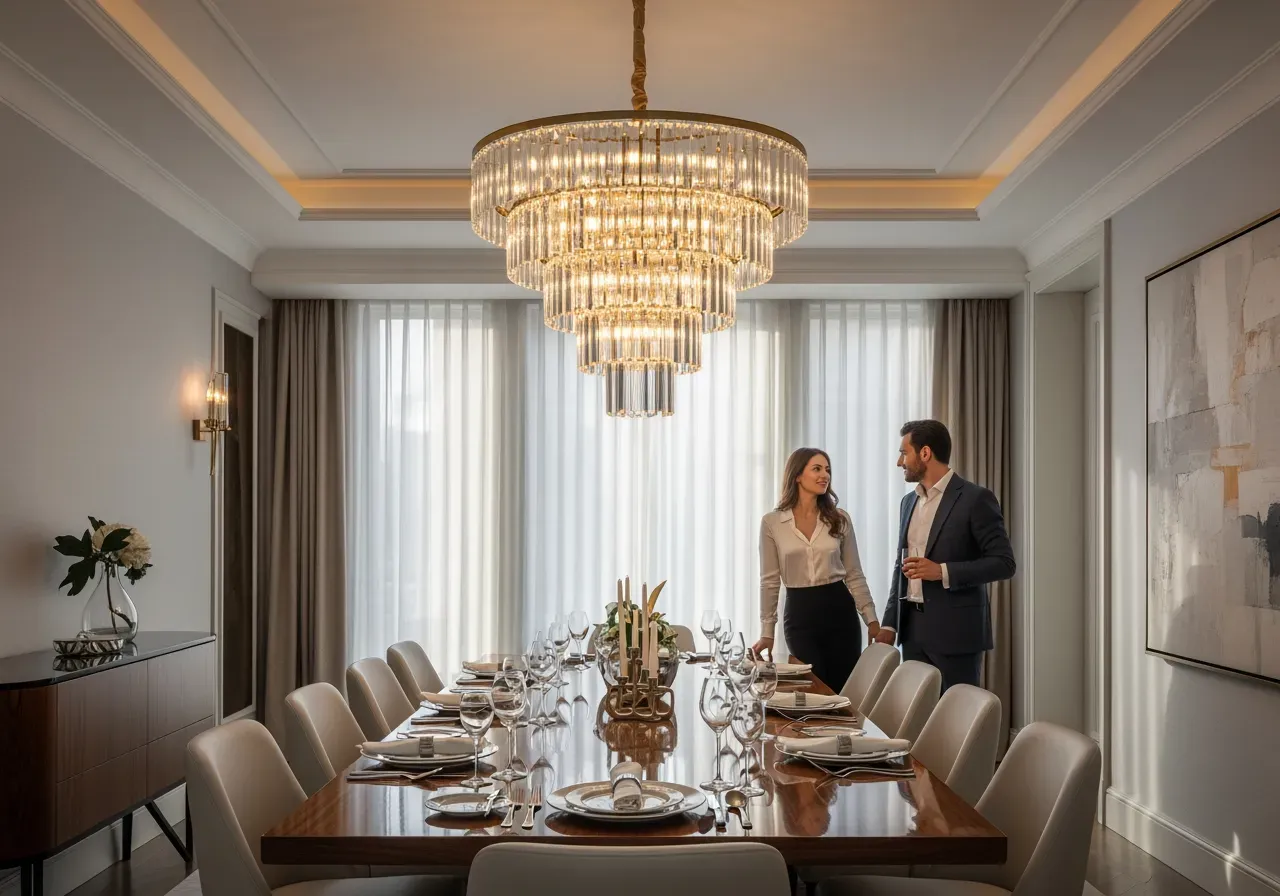 Murano ljuskronor med glasrör