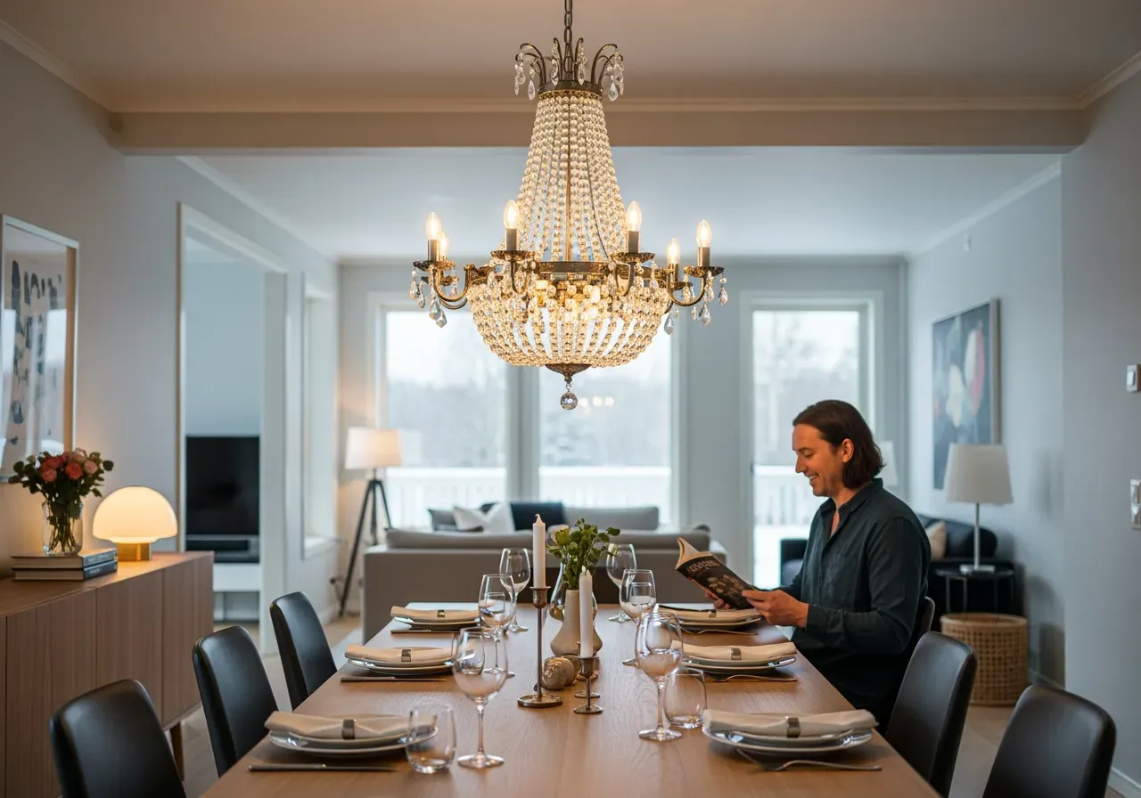 Bärnsten Murano Poliedri i matt guld