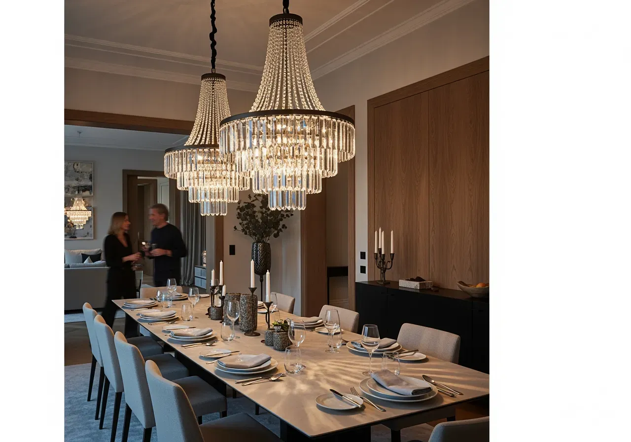 Blandade Murano poliedri rökig och klar