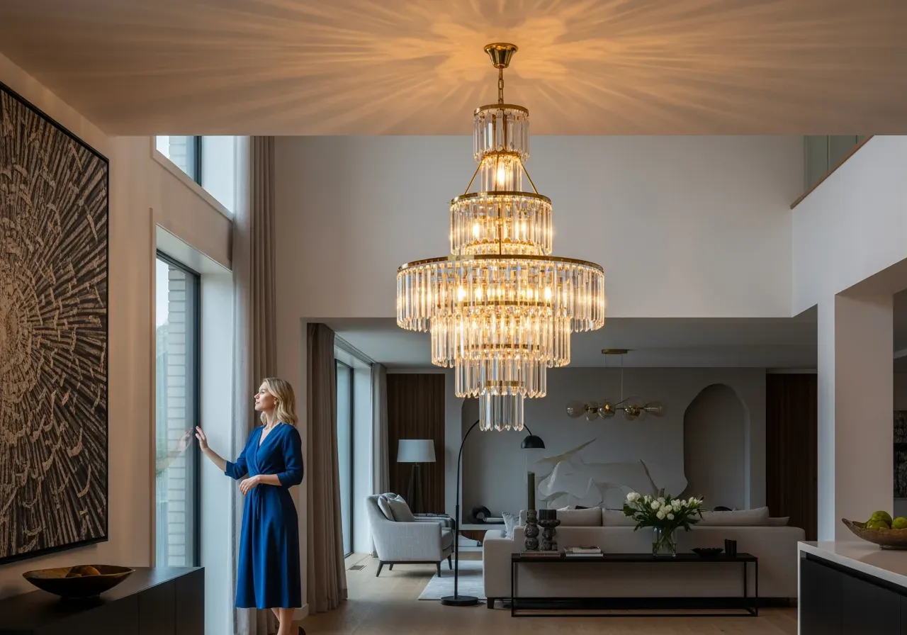 Rosa och klar Murano Poliedri