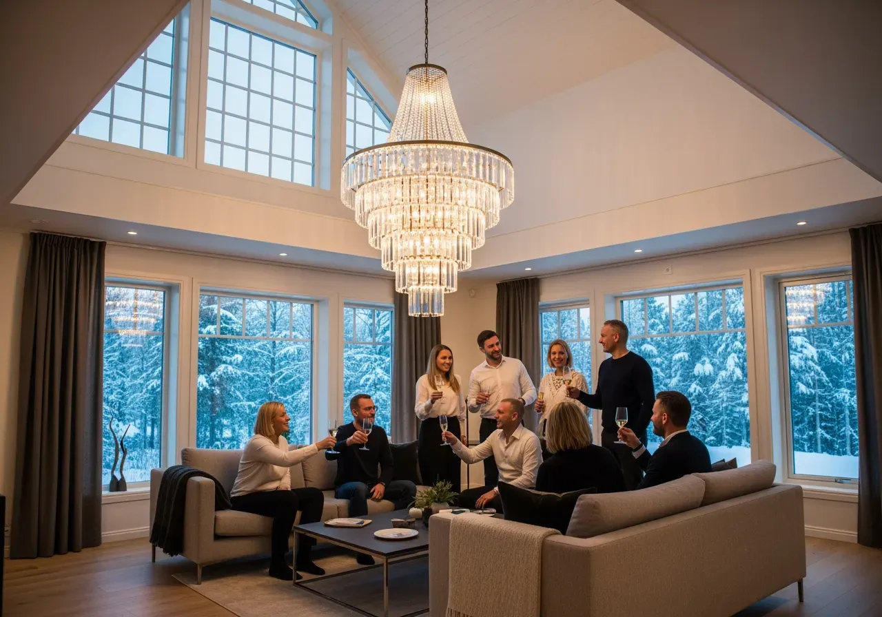 Små poliedri blått och flerfärgat