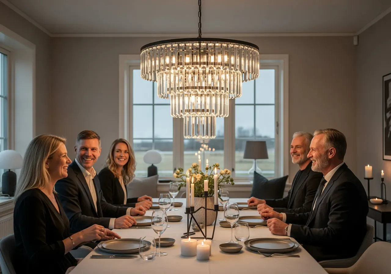 Murano blad i blank krom