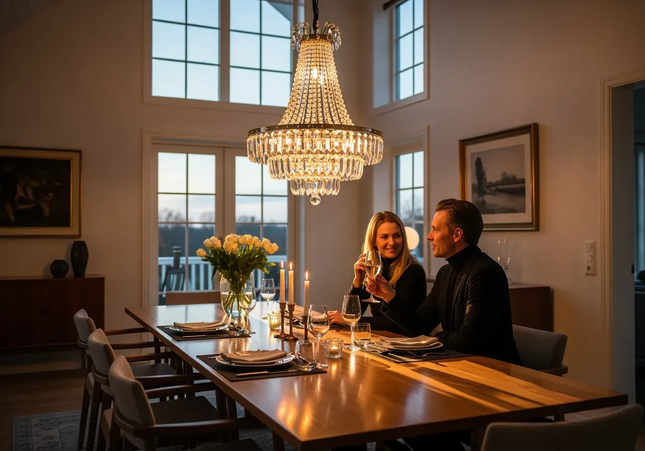 Klar bärnsten och klar vit Murano