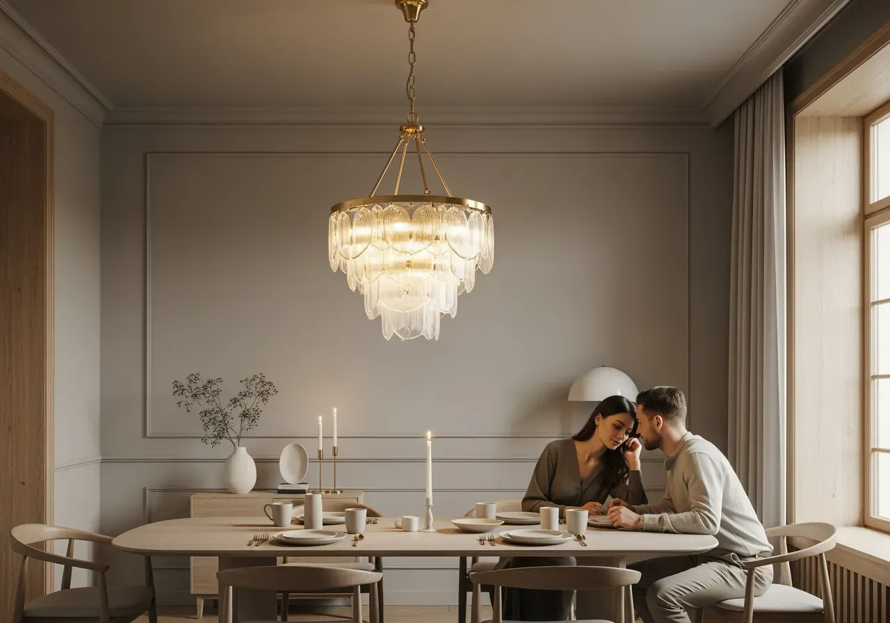 Blank och patinerad Murano vägglampor