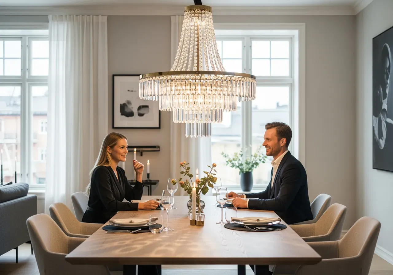 Murano Droppe och Felci i krom