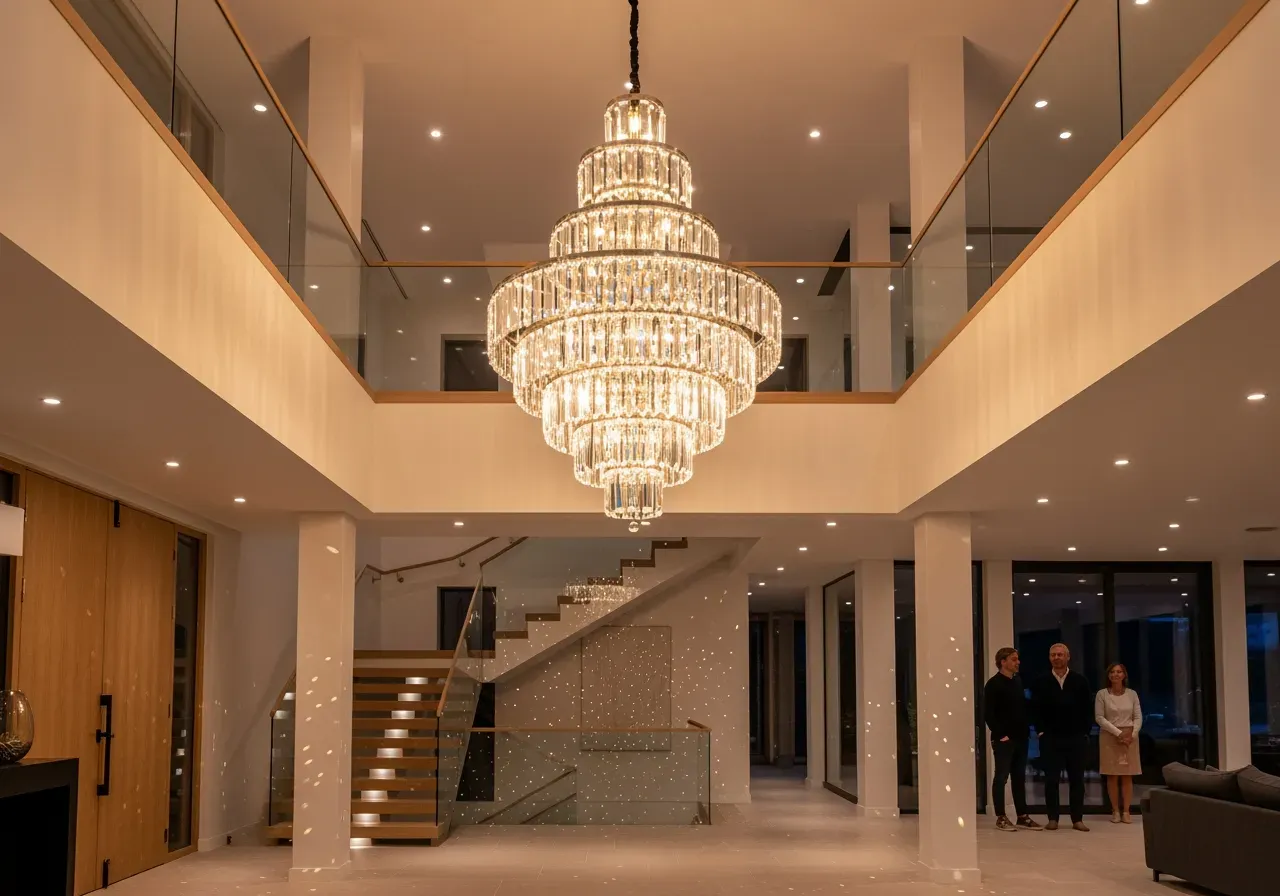 Skikta Murano vägglampor i hall