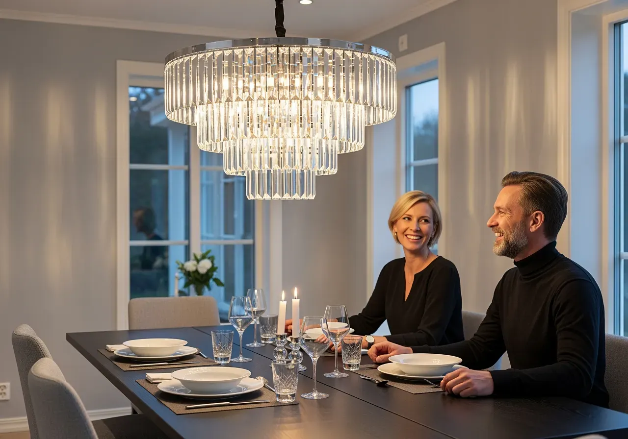 Spiral i krom med färgval