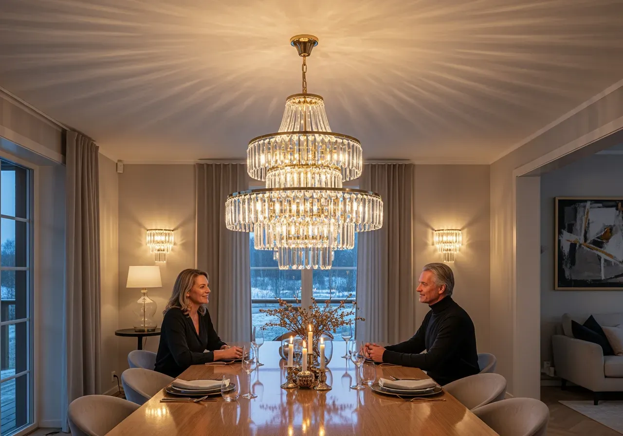 Kompakt Murano i krom klar