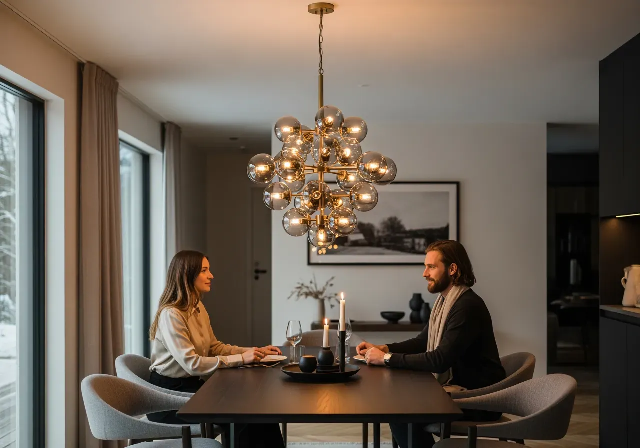 Palmette rosa och klar i matt guld