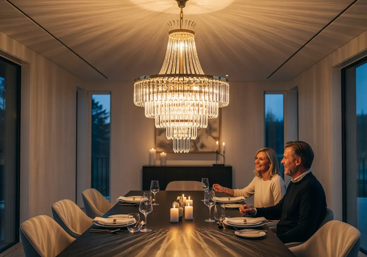 Rökigt eller bärnsten på rörkrona i krom