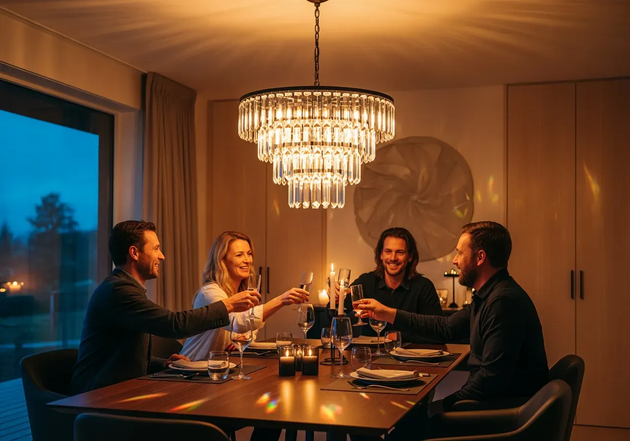 Små Murano-lampor för låga tak