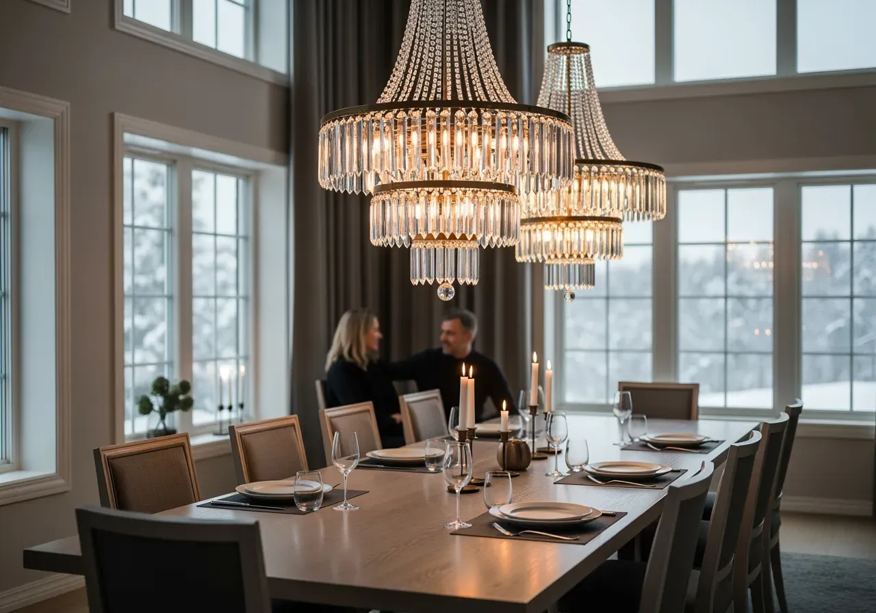 Triedri i krom med klara prismor