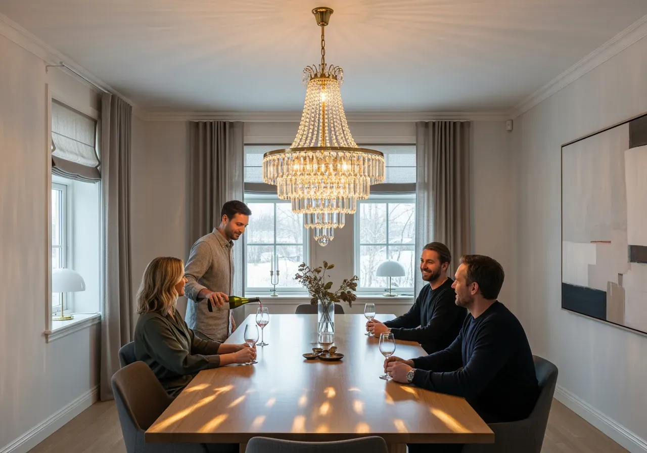 Murano ljuskronor med prismor och rör