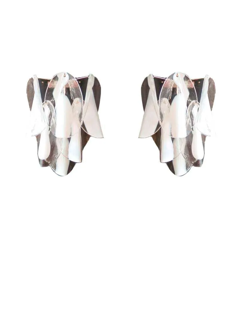 Murano – Vägglampa – Rondini – Klar Krom blank