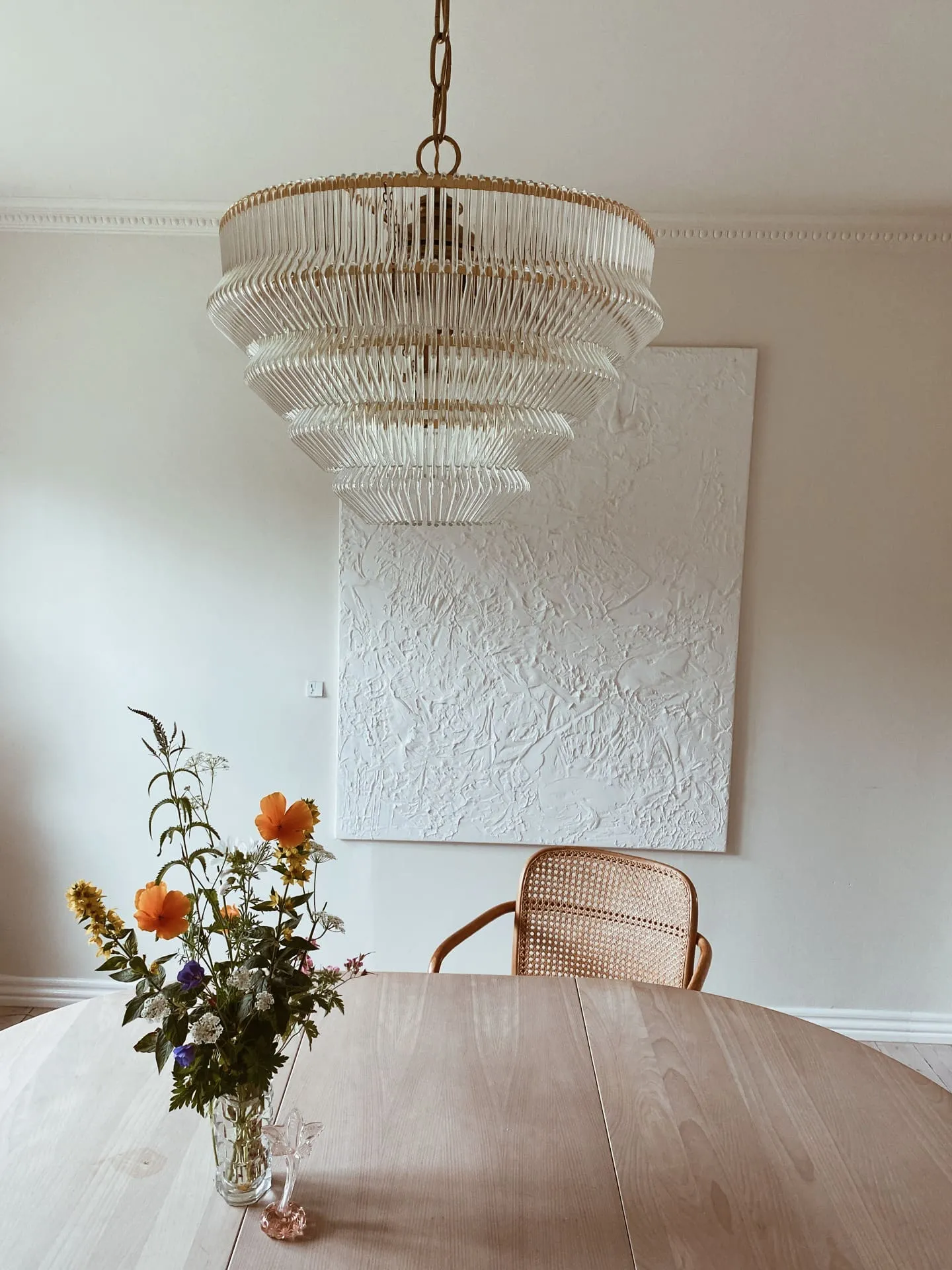 Vintage Murano-ljuskrona - 1970 - 362 glas - Transparent