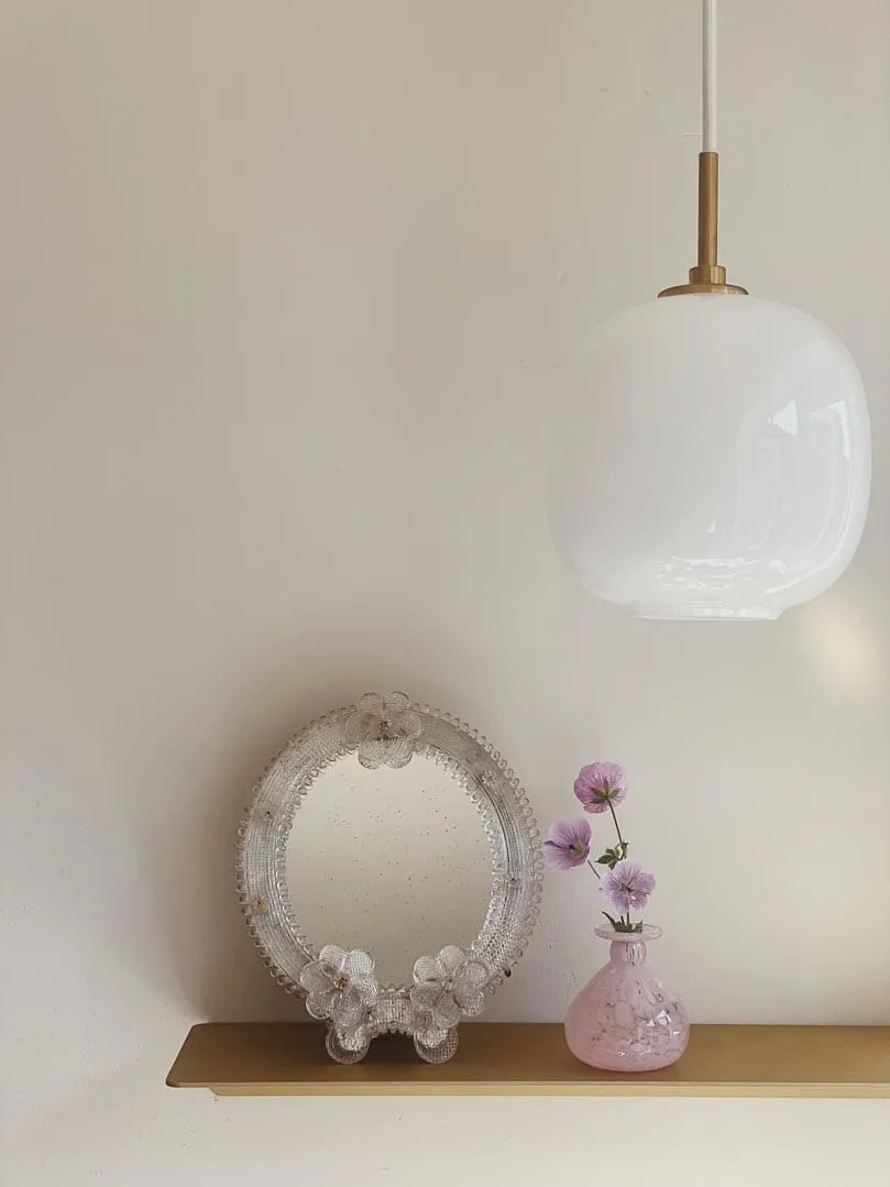 Vintage Murano-spegel – 1950-tal – Klart glas